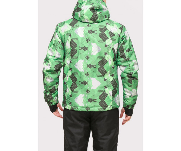 Мужской зимний костюм горнолыжный зеленого цвета 018108Z