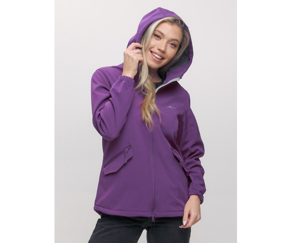 Ветровка  женская фиолетового цвета 20014-1F