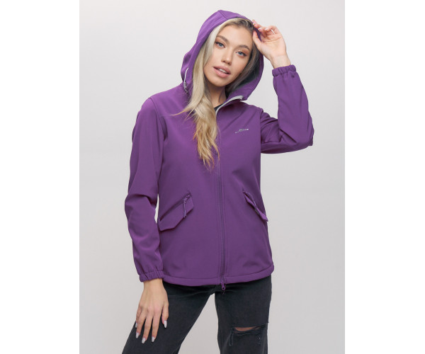 Ветровка  женская фиолетового цвета 20014-1F