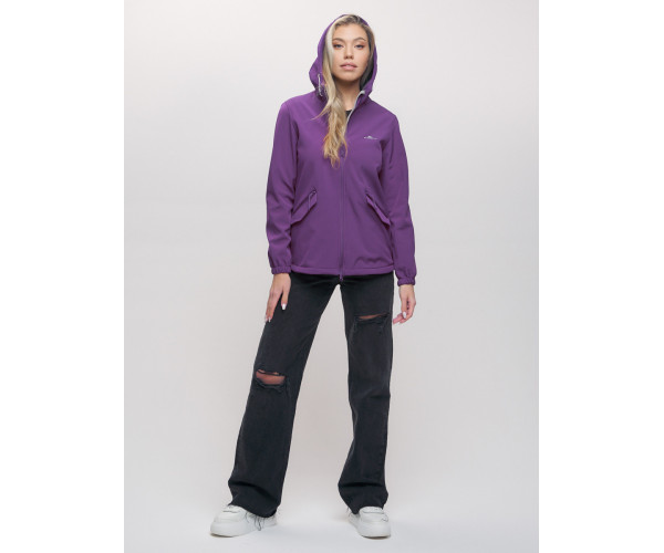 Ветровка  женская фиолетового цвета 20014-1F