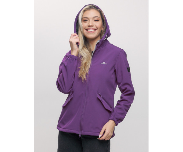 Ветровка  женская фиолетового цвета 20014-1F
