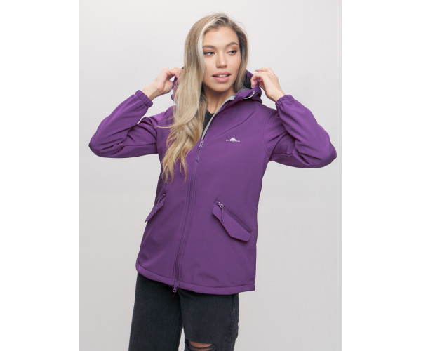 Ветровка  женская фиолетового цвета 20014-1F