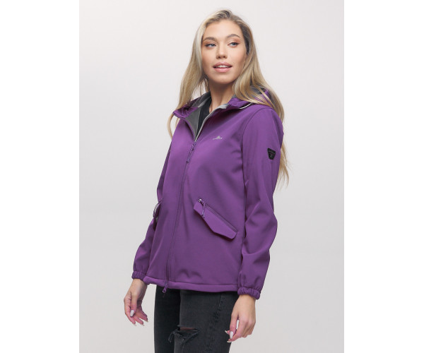 Ветровка  женская фиолетового цвета 20014-1F