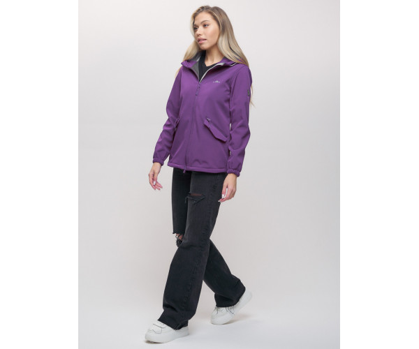 Ветровка  женская фиолетового цвета 20014-1F