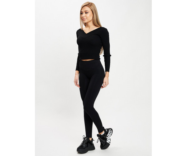 Лосины женские черного цвета 3247Ch