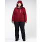 Женский зимний костюм горнолыжный большого размера бордового цвета 011982Bo