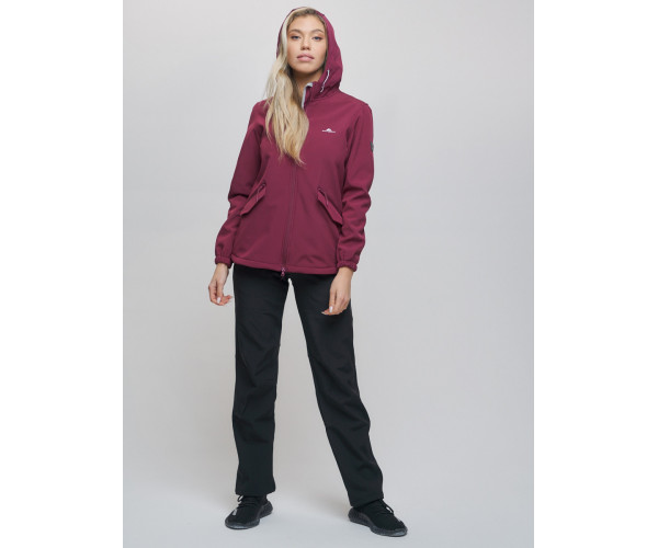 Костюм женский  бордового цвета 020014Bo