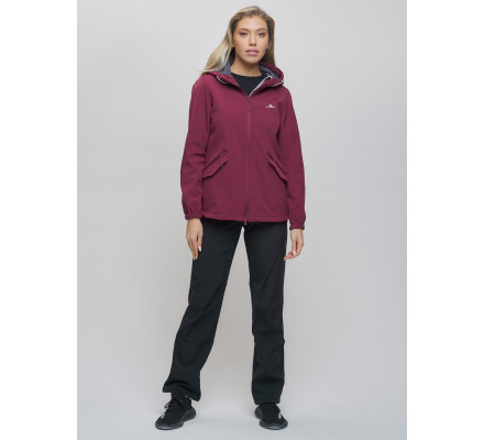 Костюм женский  бордового цвета 020014Bo