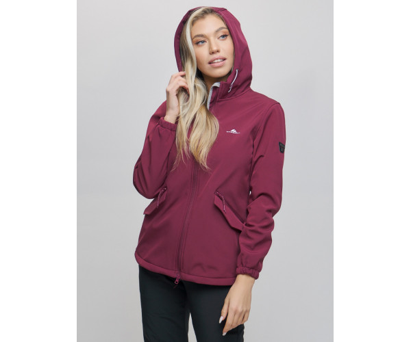 Костюм женский  бордового цвета 020014Bo