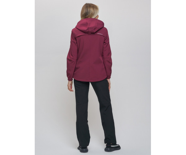 Костюм женский  бордового цвета 020014Bo