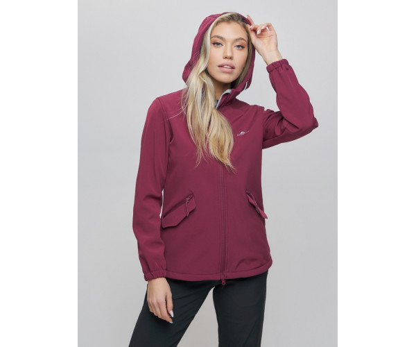 Костюм женский  бордового цвета 020014Bo