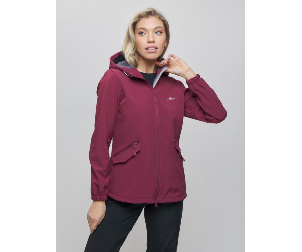 Костюм женский  бордового цвета 020014Bo