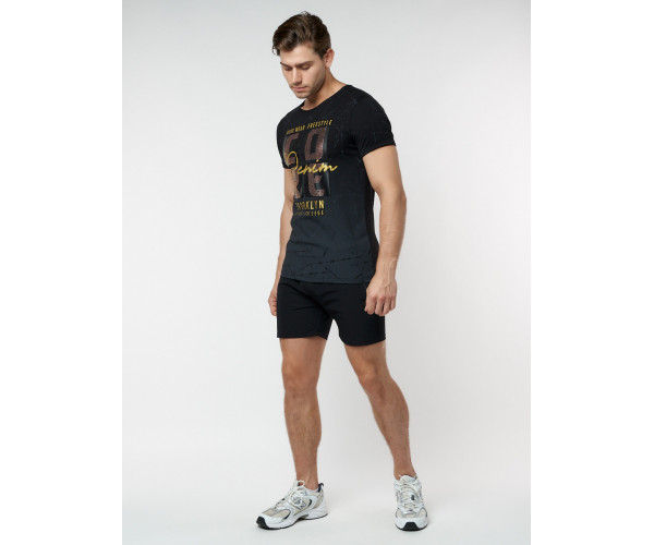 Подростковая футболка черного цвета 220145Ch