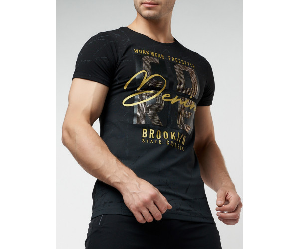 Подростковая футболка черного цвета 220145Ch