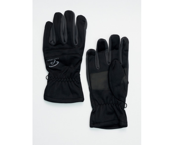 Перчатки спортивные мужские черного цвета 605Ch