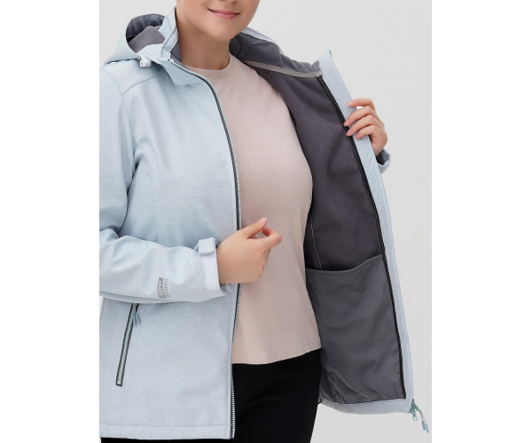 Костюм  bigsize голубого цвета 02031-1Gl