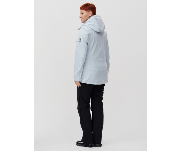 Костюм  bigsize голубого цвета 02031-1Gl