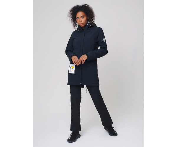 Костюм женский  темно-синего цвета 02027TS