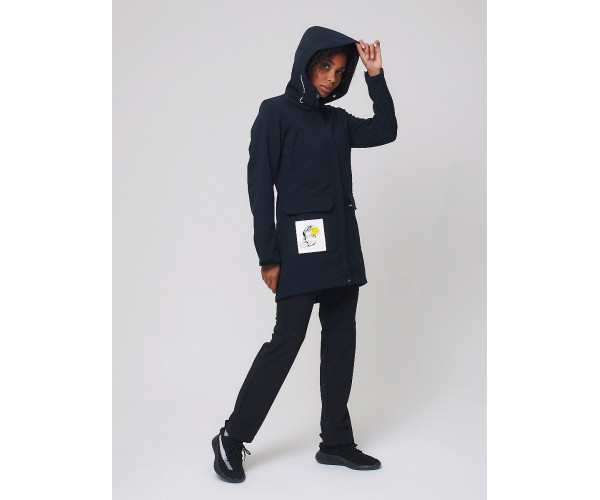 Костюм женский  темно-синего цвета 02027TS