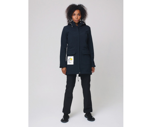 Костюм женский  темно-синего цвета 02027TS