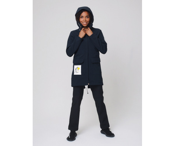 Костюм женский  темно-синего цвета 02027TS