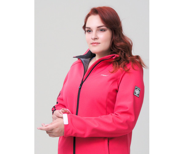 Костюм женский  большого размера розового цвета 02003R