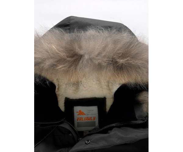 Парка зимняя Valianly для мальчика черного цвета 90431Ch