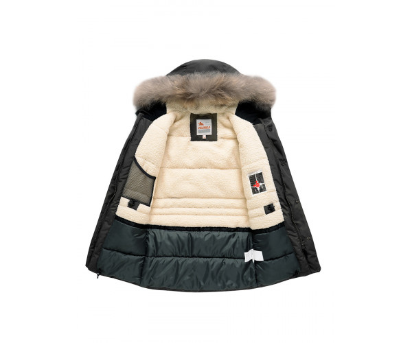 Парка зимняя Valianly для мальчика черного цвета 90431Ch
