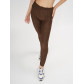 Леггинсы женские коричневого цвета 1165K