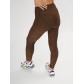 Леггинсы женские коричневого цвета 1165K