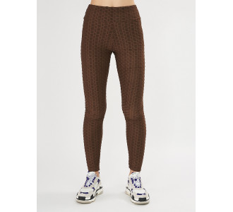 Леггинсы женские коричневого цвета 1165K