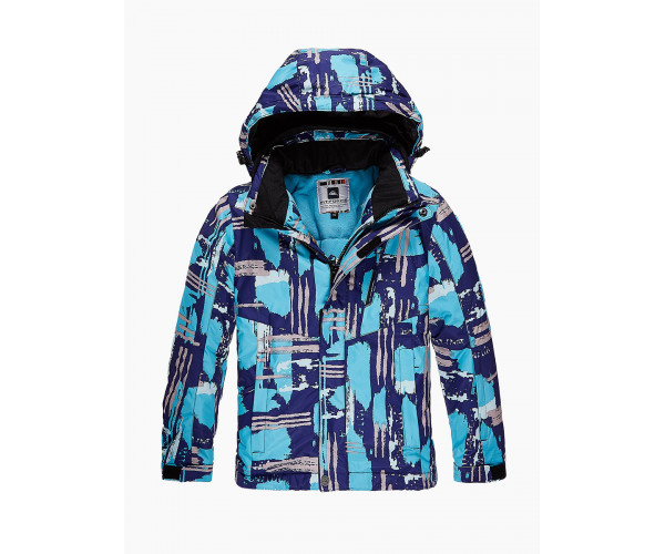 Подростковый для девочки зимний костюм горнолыжный голубого цвета 01773Gl