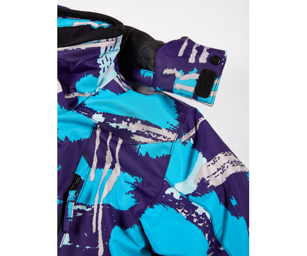 Подростковый для девочки зимний костюм горнолыжный голубого цвета 01773Gl