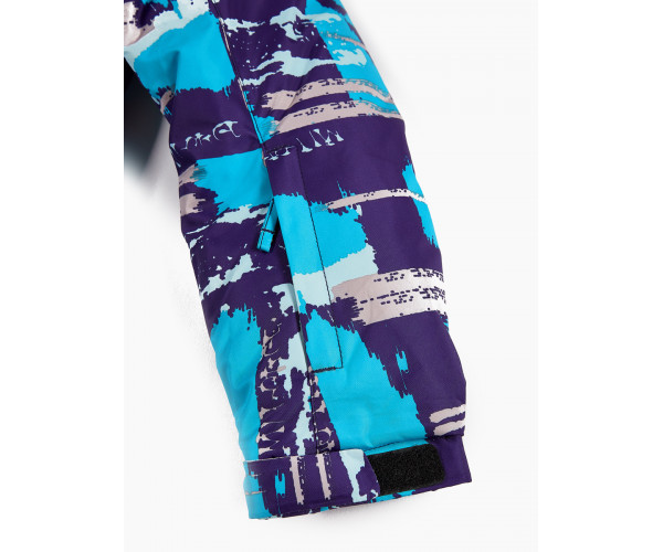 Подростковый для девочки зимний костюм горнолыжный голубого цвета 01773Gl