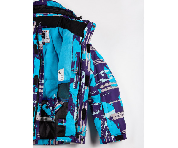 Подростковый для девочки зимний костюм горнолыжный голубого цвета 01773Gl