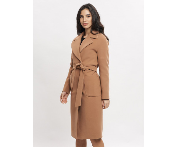 Пальто демисезонное коричневого цвета 41712K