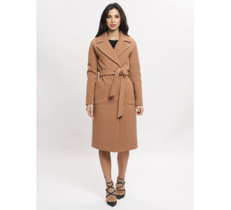 Пальто демисезонное коричневого цвета 41712K