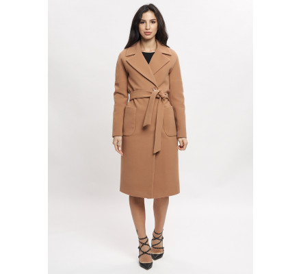 Пальто демисезонное коричневого цвета 41712K