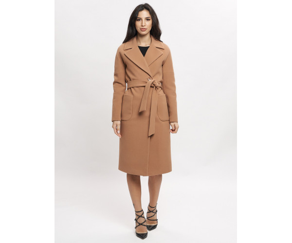 Пальто демисезонное коричневого цвета 41712K