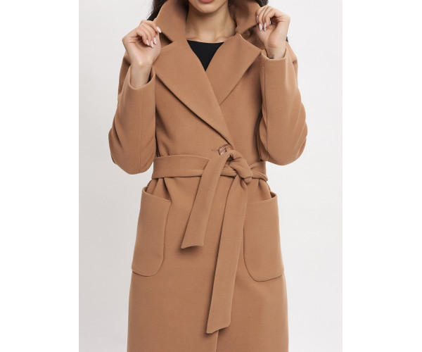 Пальто демисезонное коричневого цвета 41712K