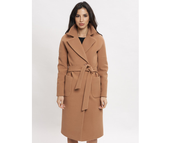 Пальто демисезонное коричневого цвета 41712K