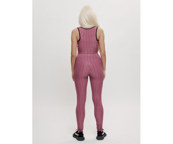 Костюм для фитнеса женский розового цвета 2004R