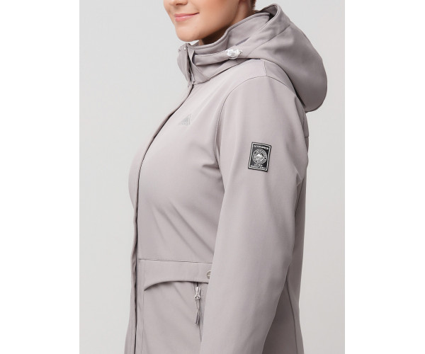 Ветровка  bigsize серого цвета 2032-1Sr