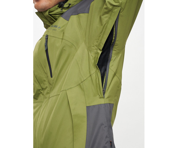 Куртка демисезонная 3 в 1 зеленого цвета 12005Z