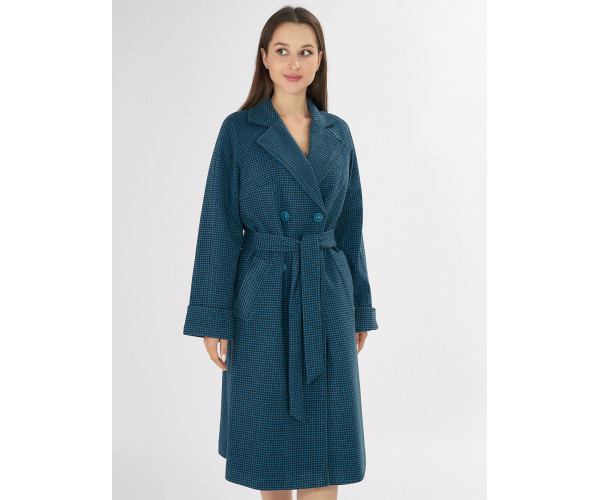 Пальто демисезонное темно-синего цвета 42121TS