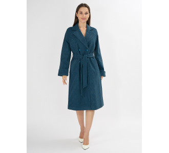 Пальто демисезонное темно-синего цвета 42121TS