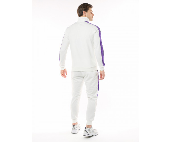 Спортивный костюм трикотажный белого цвета 9157Bl