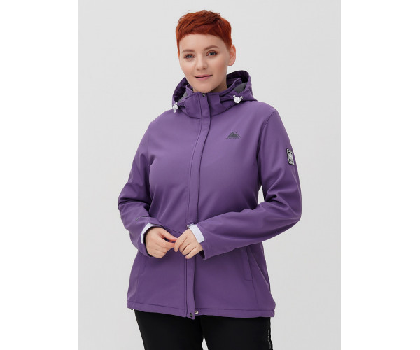 Костюм  bigsize фиолетового цвета 02034-1F