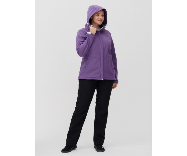 Костюм  bigsize фиолетового цвета 02034-1F