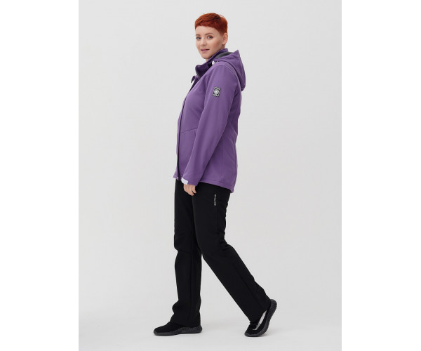 Костюм  bigsize фиолетового цвета 02034-1F